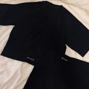 Alala workout shorts and shirt set